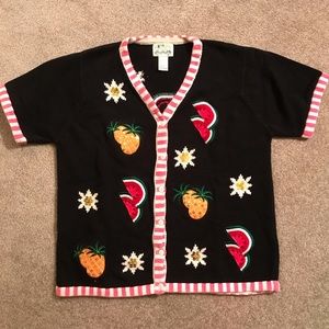 Pretty Ugly Christmas Fruit Sweater